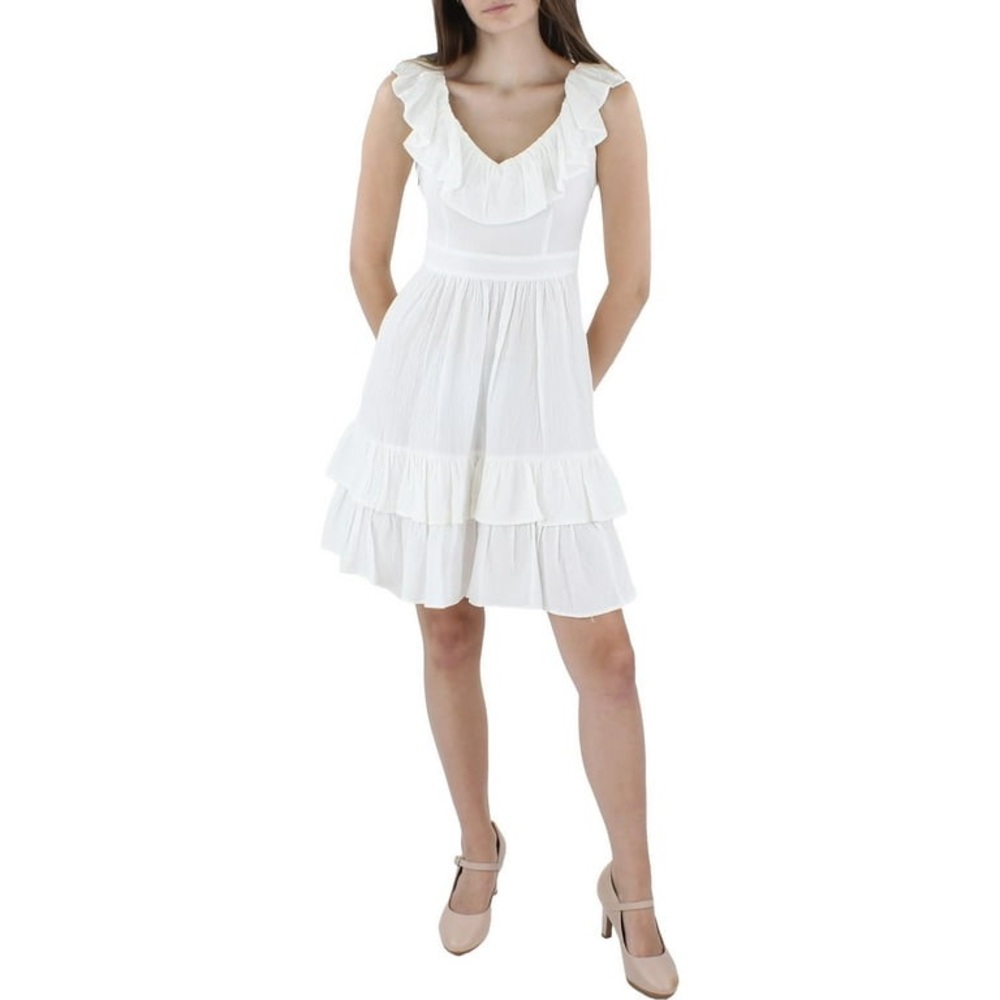 Calvin Klein Women’s A-Line Ruffle Mini Dress